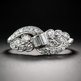 Vintage Platinum and Diamond Band Ring