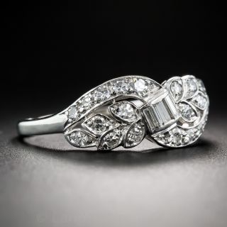 Vintage Platinum and Diamond Band Ring