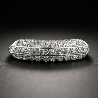 Vintage Platinum and Diamond Band