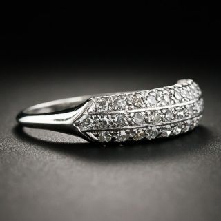 Vintage Platinum and Diamond Band