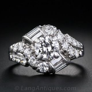 Vintage Platinum and  Diamond Ring