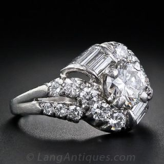 Vintage Platinum and  Diamond Ring
