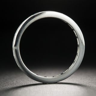 Vintage Platinum Baguette Eternity Band 