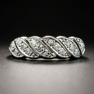 Vintage Platinum Diamond Band - 1