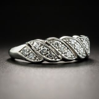 Vintage Platinum Diamond Band