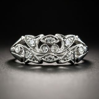 Vintage Platinum Diamond Band Ring