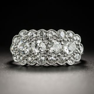 Vintage Platinum Diamond Band Ring - 1