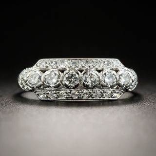 Vintage Platinum Diamond Band Ring by Joseph Granat - 2