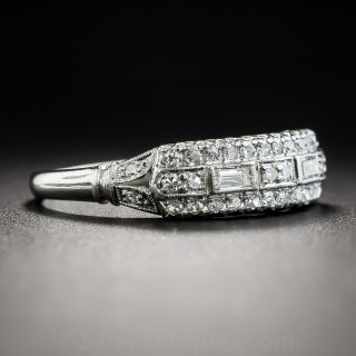 Vintage Platinum Diamond Band Ring