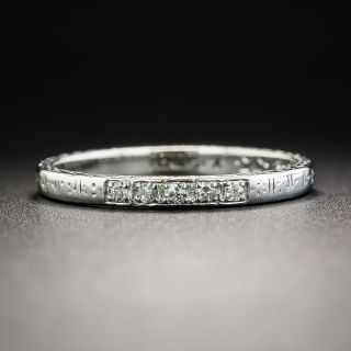 Vintage Platinum Diamond Band