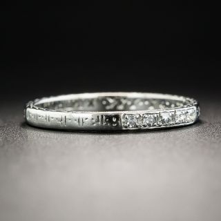 Vintage Platinum Diamond Band