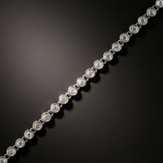 Vintage Platinum Diamond Chain Bracelet - 1