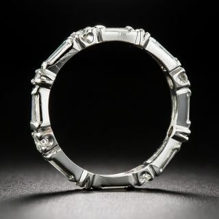 Vintage Platinum Diamond Wedding Band 