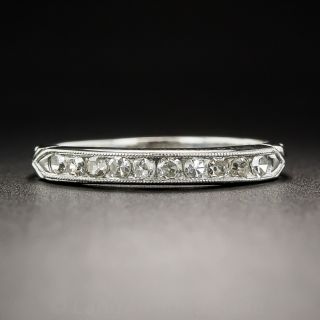 Vintage Platinum Diamond Wedding Band 