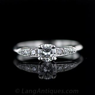 Vintage Platinum Diamond Wedding Set