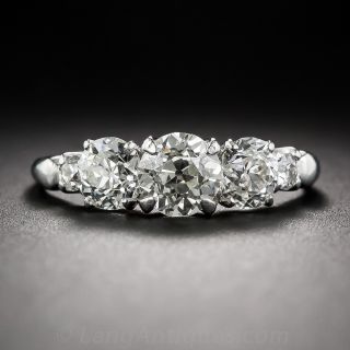 Vintage Platinum Five-Stone Diamond Ring