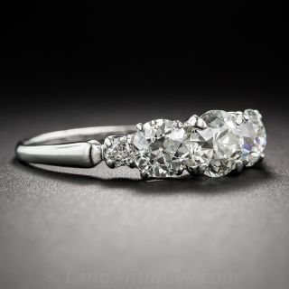 Vintage Platinum Five-Stone Diamond Ring