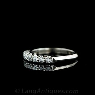 Vintage Platinum Wedding Band