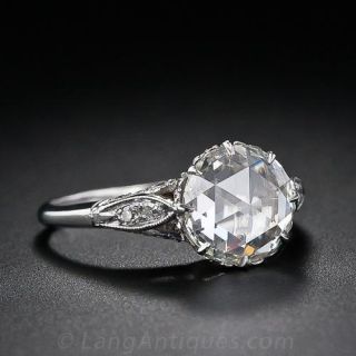 Vintage Rose-Cut Diamond Solitaire