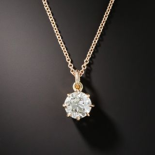 Vintage Rose Gold .83 Ct. Diamond Drop 