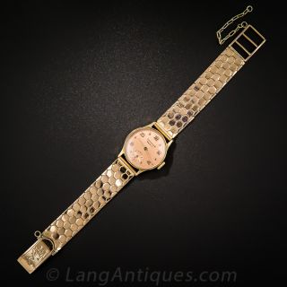 Vintage Rose Gold Bracelet Watch By IWC