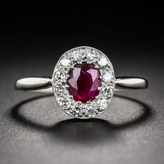 Vintage Ruby and Diamond Ring