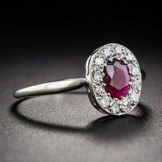 Vintage Ruby and Diamond Ring