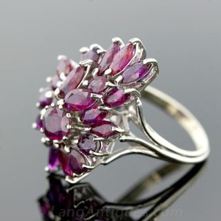 Vintage Ruby Cocktail Ring