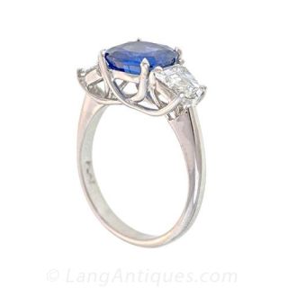 Vintage Sapphire and Diamond Ring