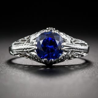 Vintage Sapphire and Diamond Ring - 1