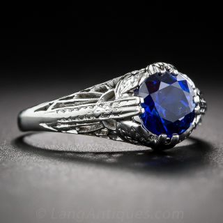 Vintage Sapphire and Diamond Ring