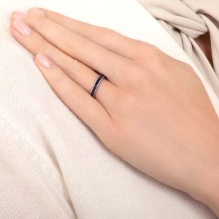Vintage Sapphire Eternity Band by J.E. Caldwell