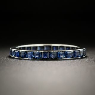 Vintage Sapphire Eternity Band, Size 7 1/2