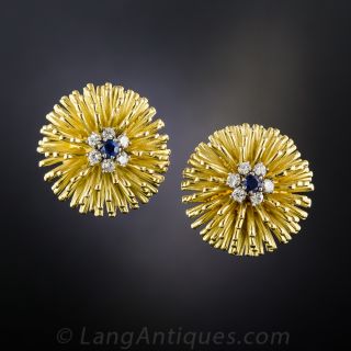 Vintage Sea Urchin Earrings