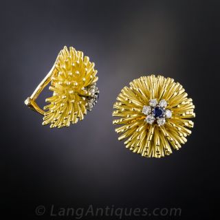 Vintage Sea Urchin Earrings