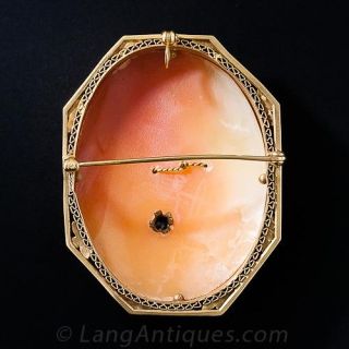 Vintage Shell Cameo Brooch