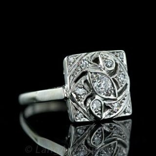 Vintage Square Diamond Ring