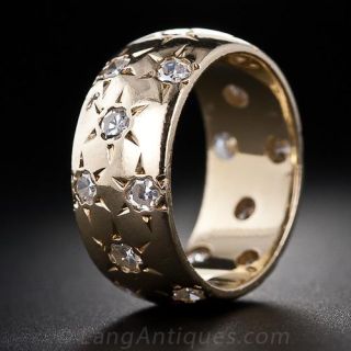 Vintage Star-Set Diamond Band