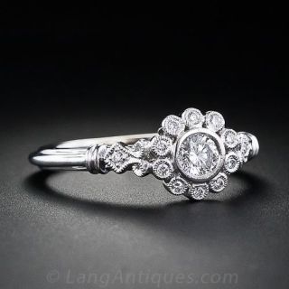 Vintage Style .20 Carat Diamond Engagement Ring