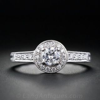 Vintage Style .25 Carat Diamond Engagment Ring