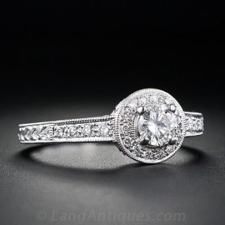 Vintage Style .25 Carat Diamond Engagment Ring
