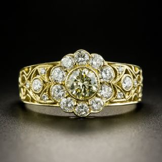 Vintage Style .52 Carat Diamond Cluster Ring - 2