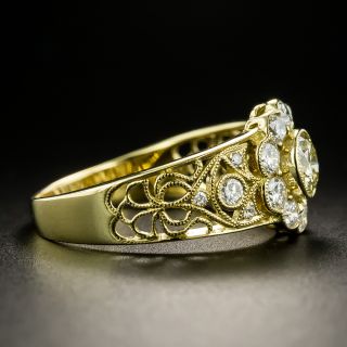 Vintage Style .52 Carat Diamond Cluster Ring