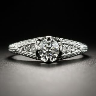 Vintage Style .58 Carat Diamond Engagement Ring - 1