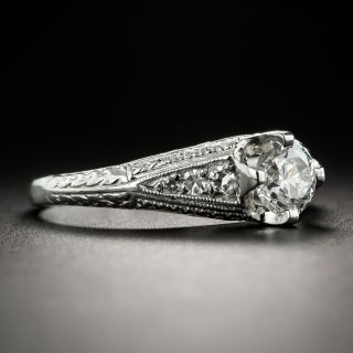 Vintage Style .58 Carat Diamond Engagement Ring