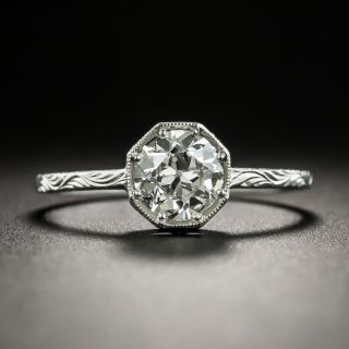 Vintage Style .90 Carat European-Cut Diamond Solitaire - GIA J VS2 - 9
