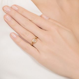 Vintage Style .98 Carat Rose-Cut Diamond Ring