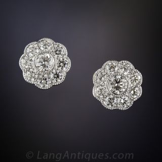 Vintage Style Cluster Earrings