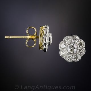 Vintage Style Cluster Earrings