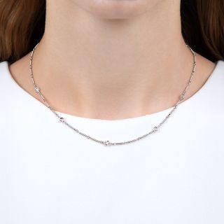 Vintage Style Diamond Chain Necklace